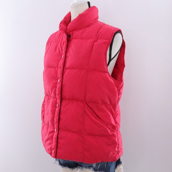Lands End | Down Goose Feather Puffer Vest Medium Red - Picture 1 of 6